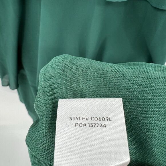 Lulus Celebration Time Emerald Green Sleeveless Tiered Midi Dress Size XS - Picture 11 of 11